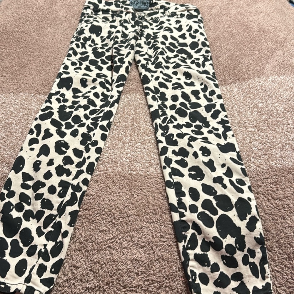 TRIPP PUNK EMO GOTH ROCKER PONY PRINTED JEANS PANTS HIPPIE TECHNO FANCY size 5 - Picture 2 of 6